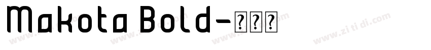 Makota Bold字体转换
